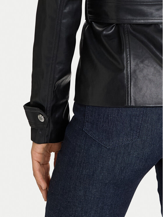 Morgan Morgan Giacca in similpelle 252-GPIL Nero Regular Fit