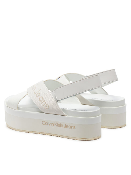 Calvin Klein Jeans Calvin Klein Jeans Sandales Flatform Sandal Sling In Mr YW0YW01362 Balts