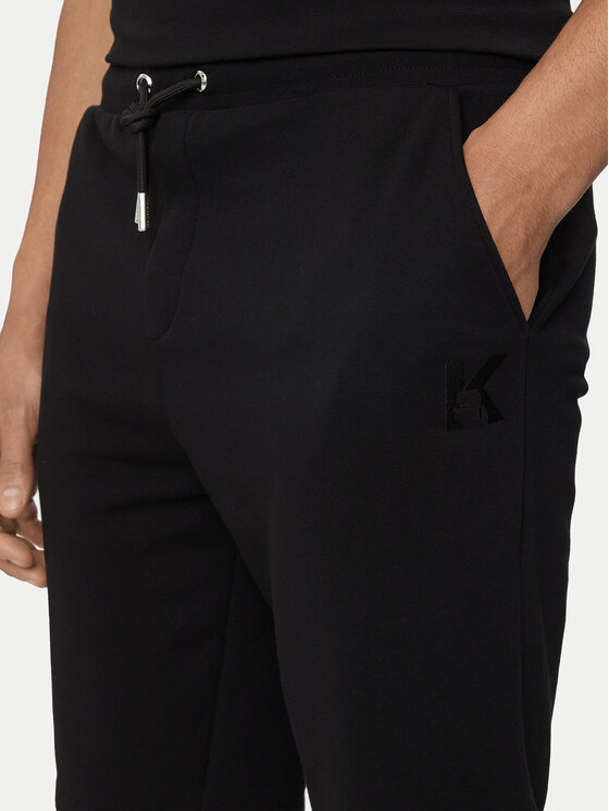 KARL LAGERFELD KARL LAGERFELD Sportovní kraťasy 705889 Černá Regular Fit