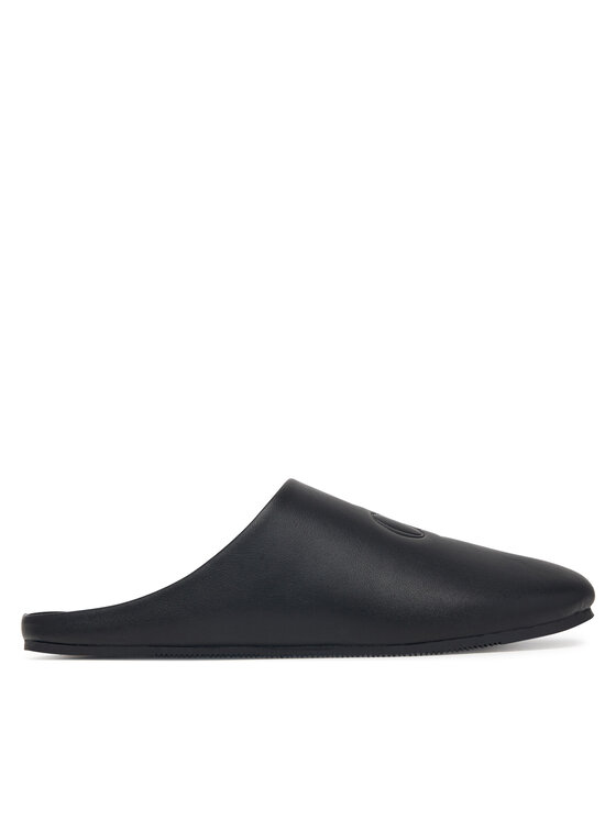 Calvin Klein Calvin Klein Пантофи Home Slipper Mule Lth HM0HM02279 Черен