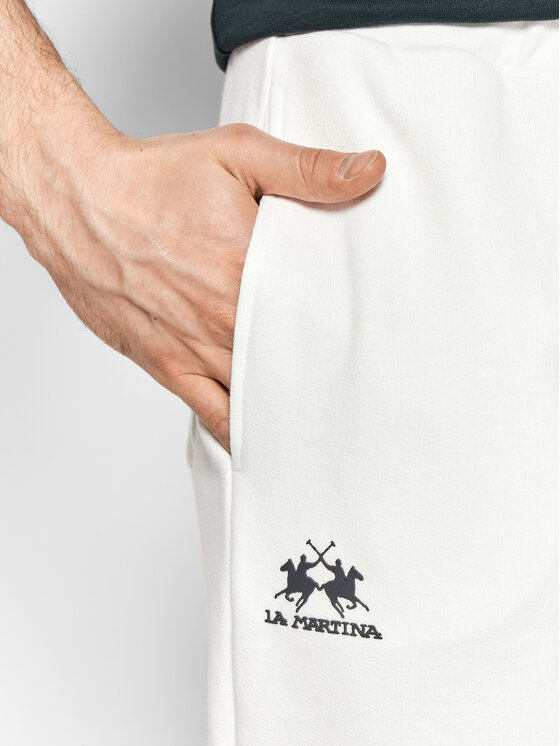 La Martina La Martina Jogginghose CCMT03 FP109 Weiß Regular Fit