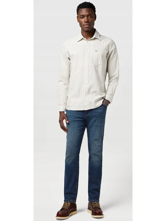 Wrangler Wrangler Jeansy Larston Niebieski Slim Fit