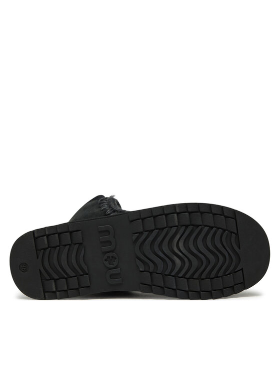 Mou Mou Μπότες Χιονιού Mini Eskimo Platform Boot FW681000A Μαύρο