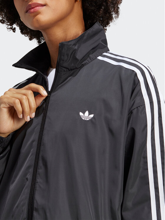 adidas adidas Džemperis Oversized Track Top IP7142 Juoda Loose Fit