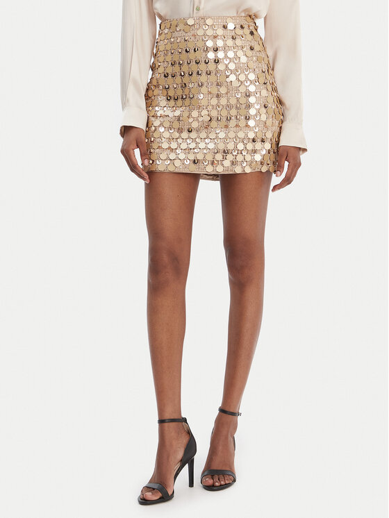 Guess Fustă 180021 Auriu Classic Fit