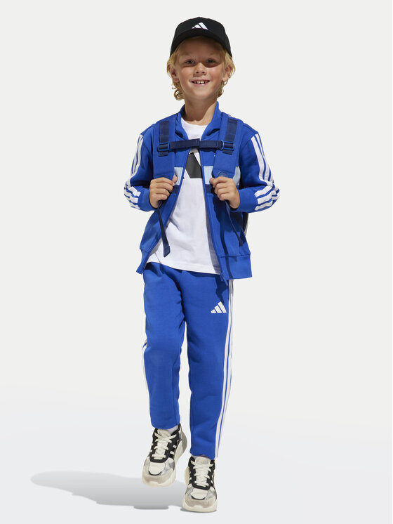 adidas adidas Спортивний костюм Seasonal Essentials Tiberio 3-Stripes JC7488 Голубий Regular Fit