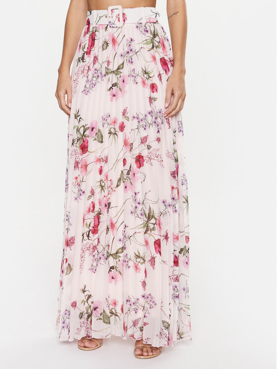 Liu Jo Plisirano krilo CA3358 T8885 Roza Relaxed Fit