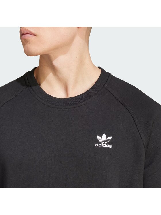 adidas adidas Felpa Trefoil Essentials IY4932 Nero Regular Fit