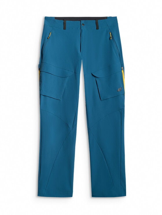 4F 4F Spodnie outdoor TREKKING Granatowy Regular Fit