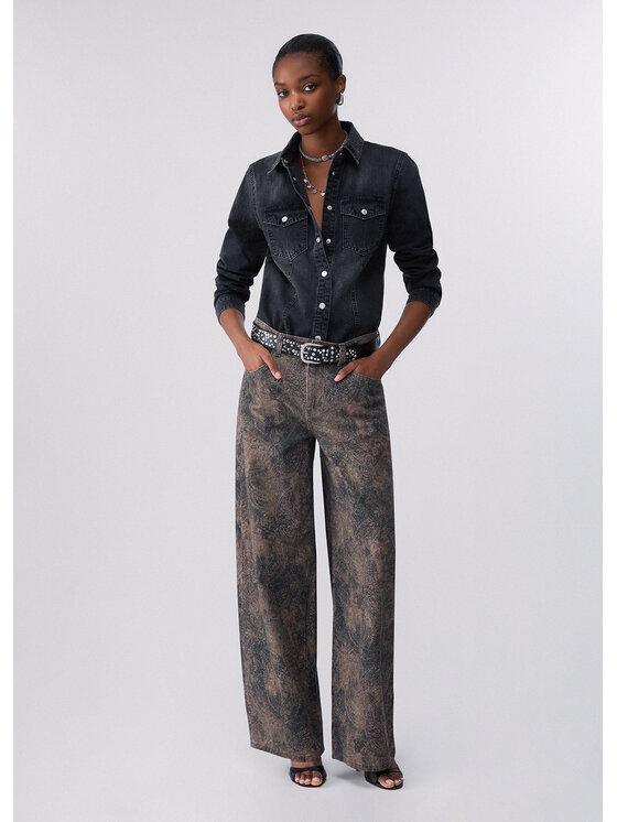 Liu Jo Liu Jo Koszula jeansowa UF6104D026887537 Czarny Regular Fit