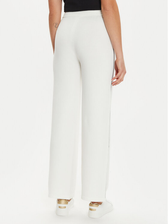 Liu Jo Sport Liu Jo Sport Pantaloni di tessuto TF4315 MS63L Bianco Regular Fit