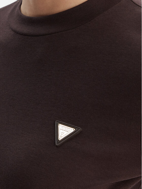 Guess Guess Тишърт V6RI00 KD741 Кафяв Slim Fit