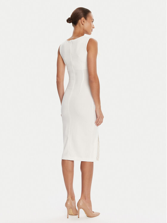 Rinascimento Rinascimento Coctailkleid CFC0125330003 Weiß Slim Fit