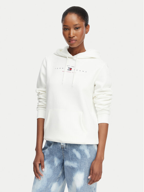 Tommy Jeans Hanorac Tjw DW0DW23485 Alb Regular Fit