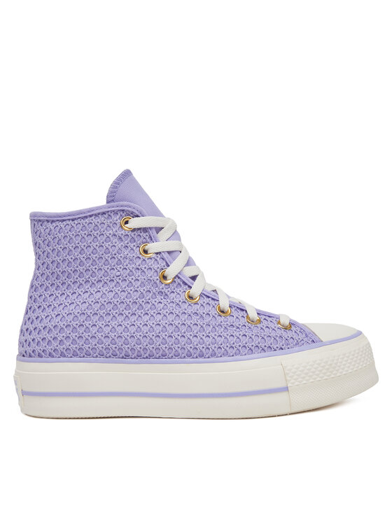 Teniși Converse Chuck Taylor All Star Lift Platform Knit Kadın Mor A13644C Violet