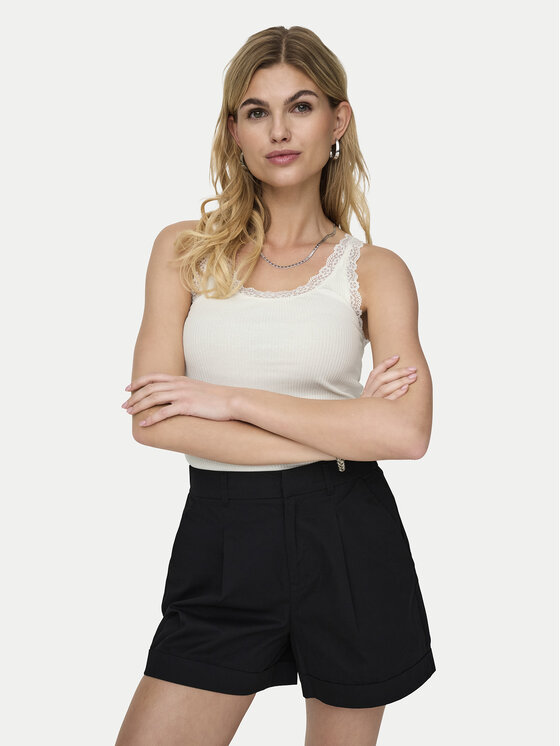 ONLY ONLY Top Sara 15345994 Creme Slim Fit