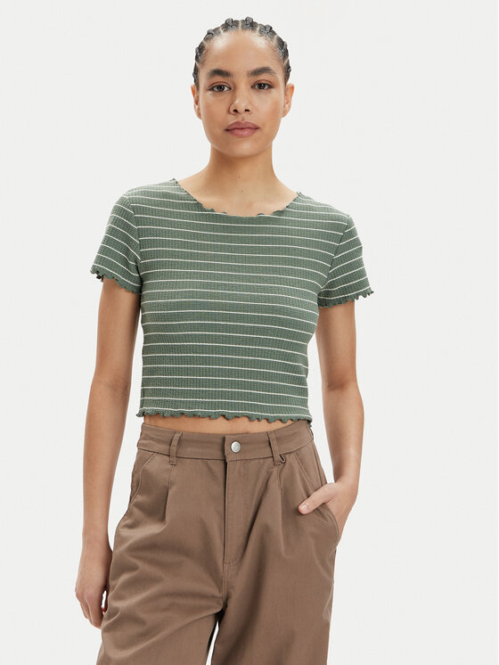 ONLY ONLY Tricou Anits 15253651 Verde Regular Fit