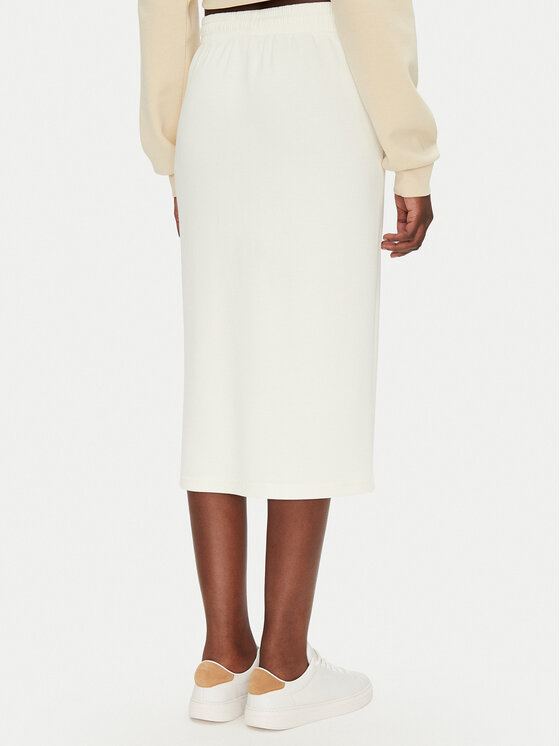 Fransa Fransa Midi szoknya 20615495 Ekru Regular Fit