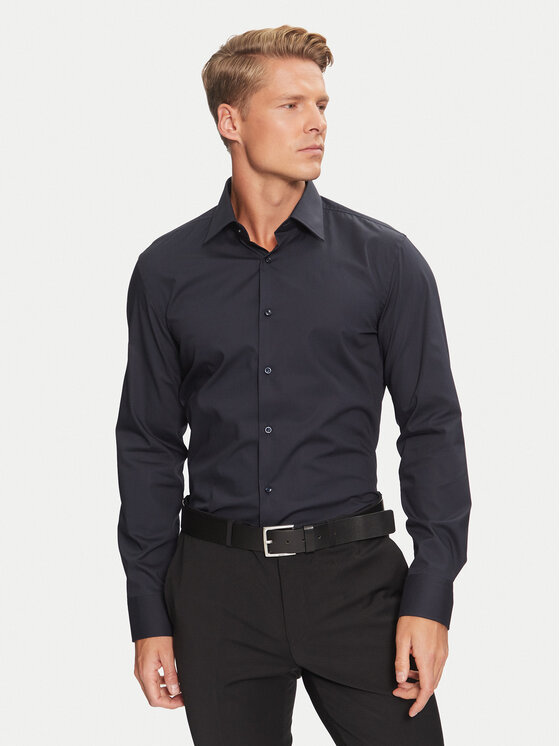 BOSS Boss Hemd H-Hank-Kent-C1-214 50469345 Dunkelblau Slim Fit