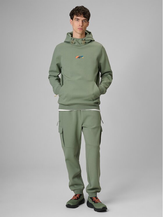 4F 4F Felpa 4FRSS26TSWSM2894-44S Verde Regular Fit
