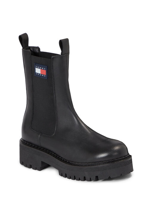Tommy Jeans Tommy Jeans Μποτάκια με λάστιχο Tjw Urban Chelsea EN0EN02298 Μαύρο