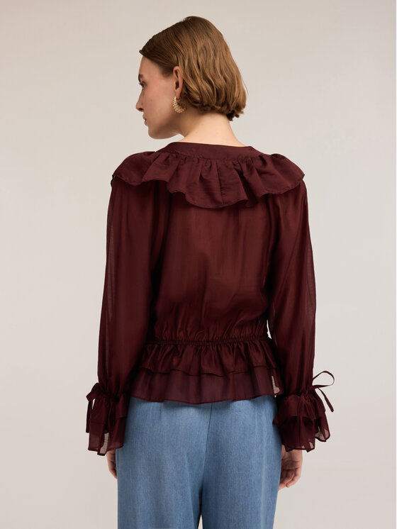 Motivi Motivi Blusa 2727Q001888N036 Bordeaux Regular Fit