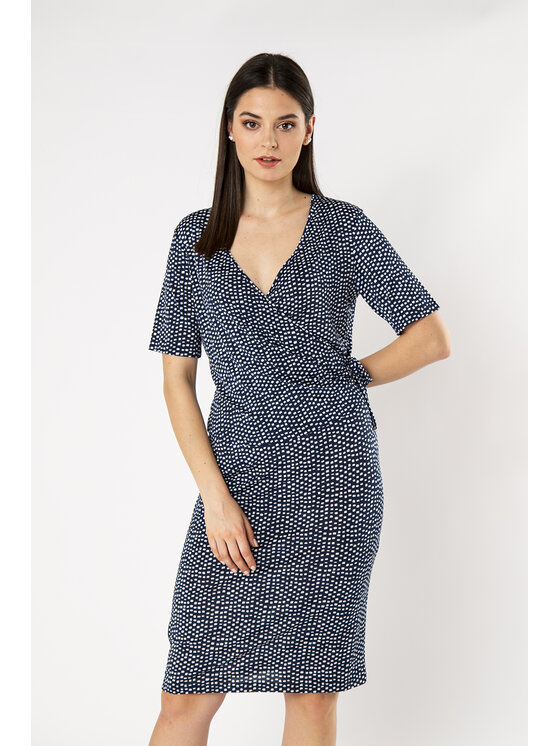 QUIOSQUE QUIOSQUE Každodenné šaty DOTOUCH DRESS Tmavomodrá Regular Fit