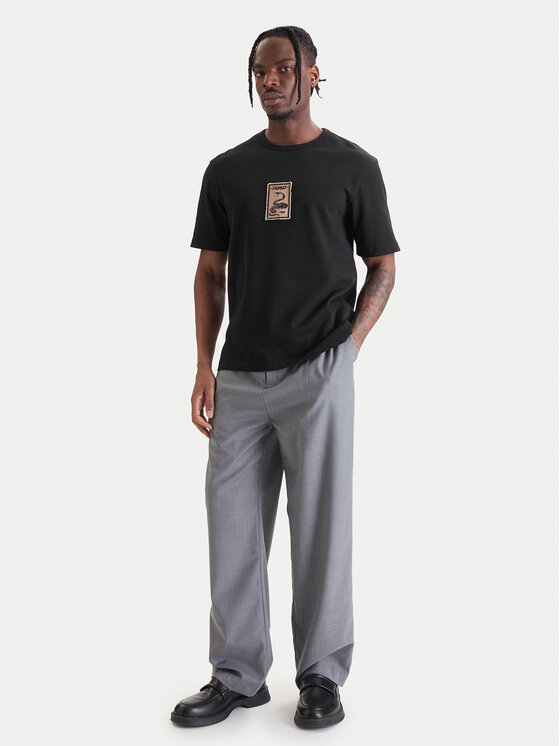 HUGO HUGO Marškinėliai Dobul 50558407 Juoda Relaxed Fit