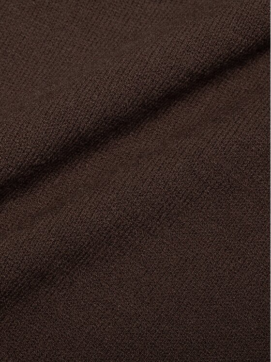 Le Collet Le Collet Spodnie materiałowe PENIDA Brązowy ciemny Wide Leg