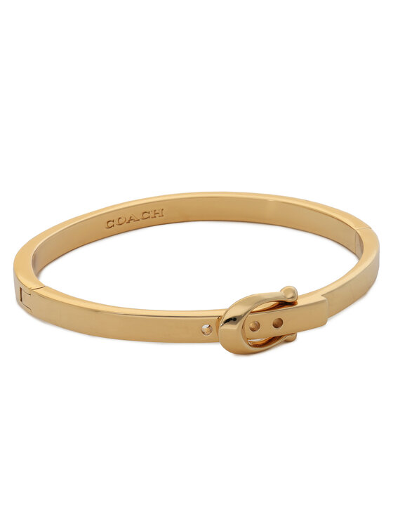 Coach Rokassprādze C Buckle Hinged Bangle Bracelet 37341898GLD710 Zelta