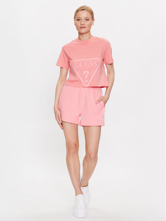Guess Guess Тишърт Adele V2YI06 K8HM0 Розов Regular Fit