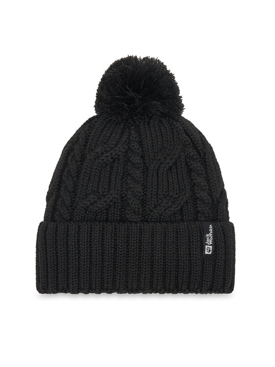 Jack Wolfskin Jack Wolfskin Шапкa Pompom 1905092 Чорний