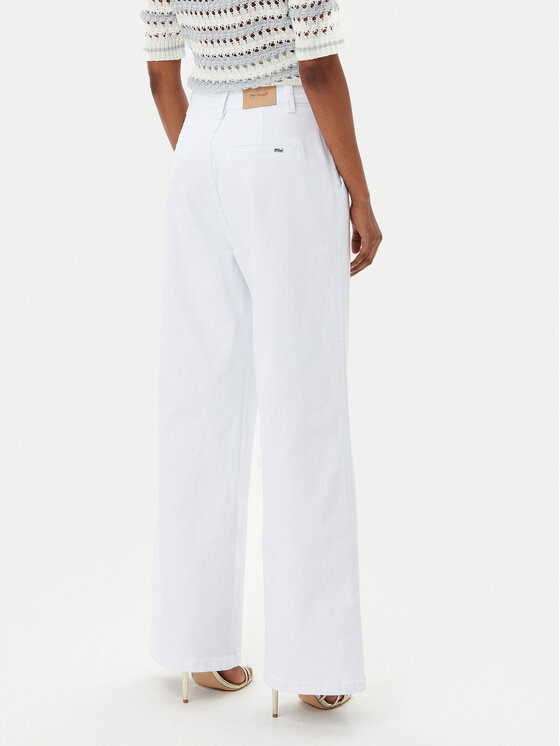 Artigli Artigli Jeansy ADDE002323 Biały Relaxed Fit