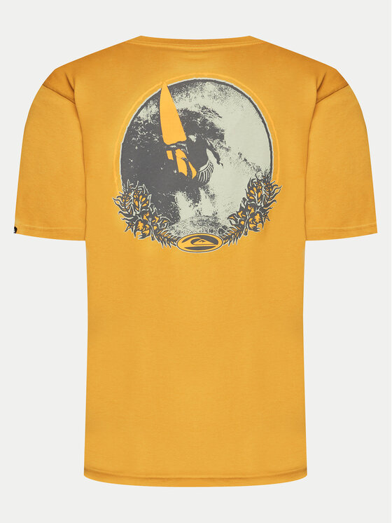 Quiksilver Quiksilver T-Shirt Tc Snap EQYZT07672 Żółty Regular Fit