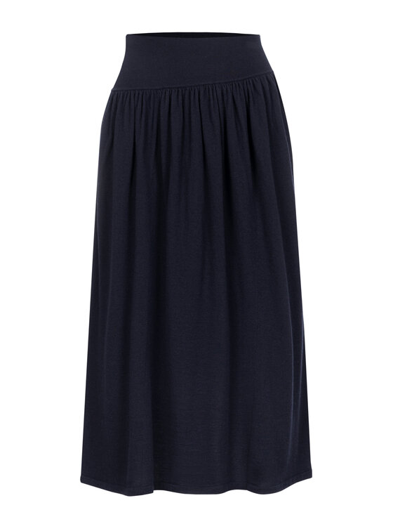 Deni Cler Milano Deni Cler Milano Spódnica midi T-DC-752D-F5-90-59-1 Granatowy Regular Fit