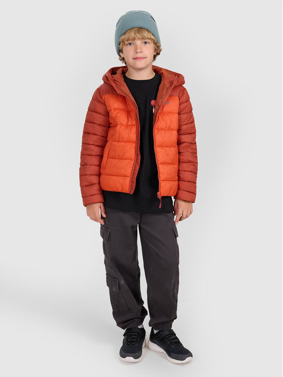 4F 4F Kurtka puchowa 4FJRAW25TDJAM0770-81S Brązowy Regular Fit