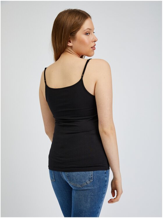 Orsay Orsay Top 104160660000__XL Czarny Slim Fit