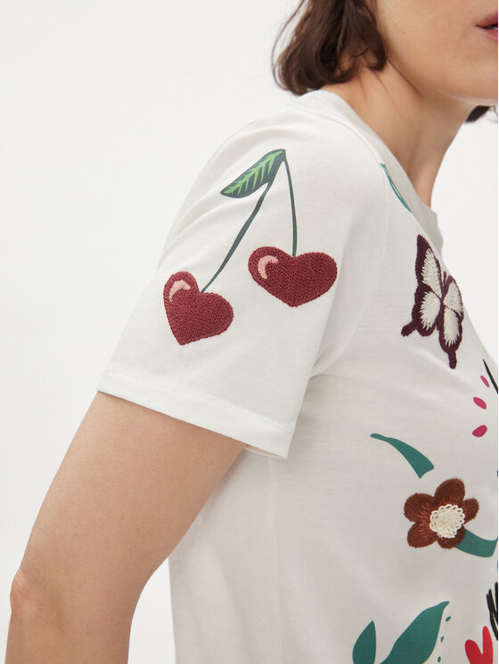 Weekend Max Mara Weekend Max Mara Marškinėliai Cinema 2415971061 Écru Regular Fit