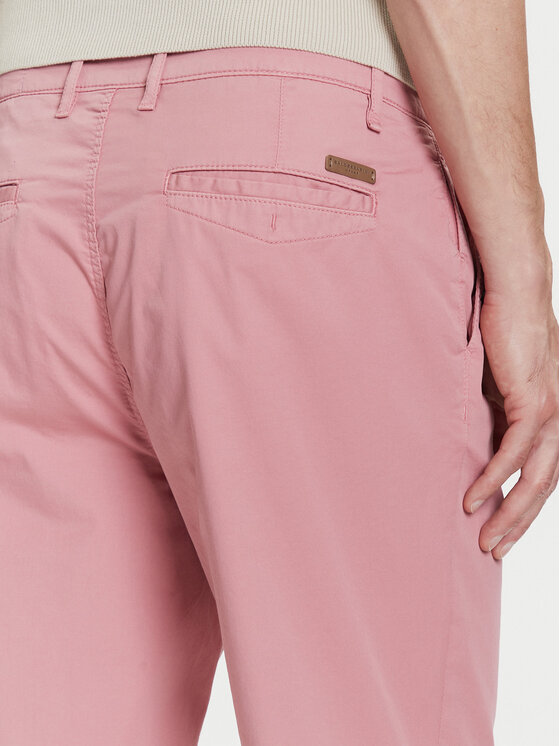 Baldessarini Baldessarini Bavlnené šortky B1 16939.2402 Ružová Slim Fit