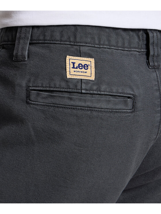 Lee Lee Chinosy 112355785 Szary Regular Fit