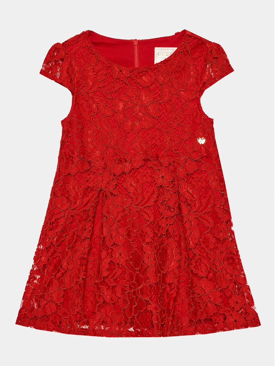 Guess Každodenné šaty K3BK03 WFS60 Červená Regular Fit