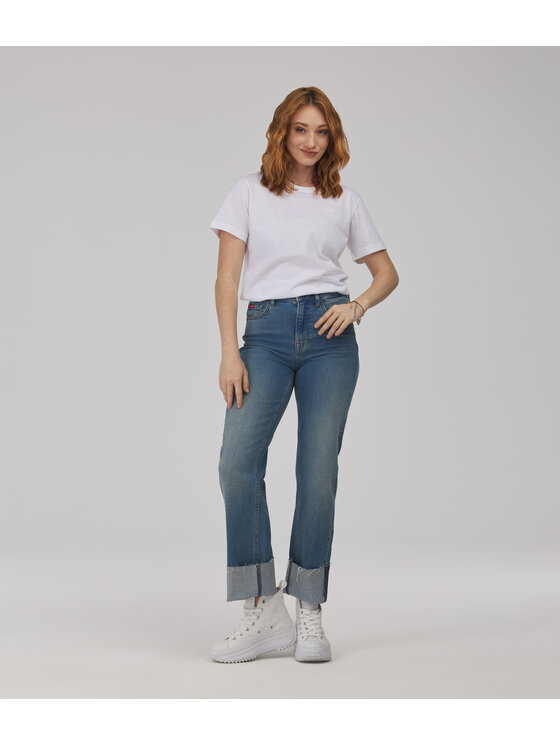 Lee Cooper Lee Cooper Jeansy SANDRA Niebieski Straight Leg