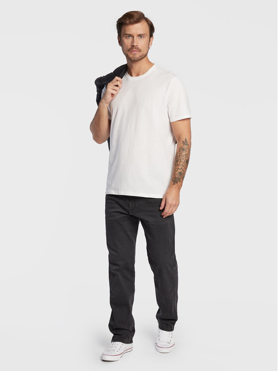 Wrangler Wrangler Komplet 2 t-shirtów W1G9DH989 112321454 Biały Regular Fit