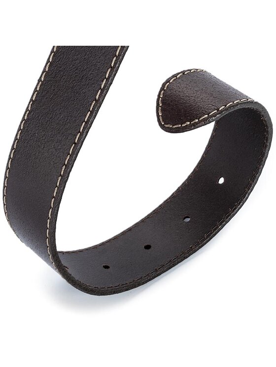 Wrangler Wrangler Pasek Męski Stitched Belt W0081US85 85 112125438 Brązowy