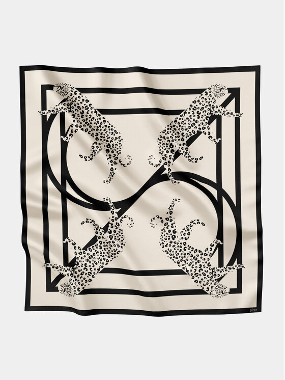 Sine Silk Sine Silk Apaszka jedwabna 90 LAMPARTY Écru