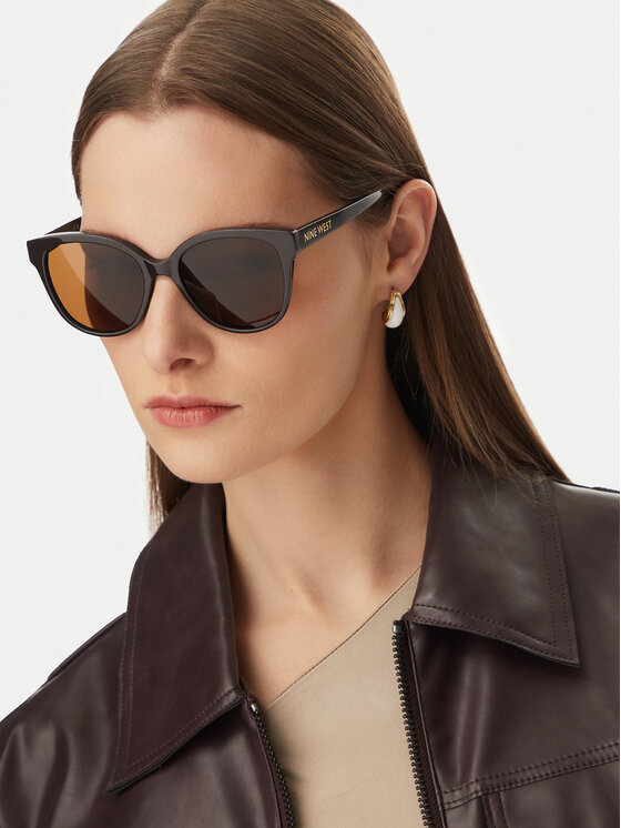 Nine West Nine West Γυαλιά ηλίου CEO-NW6630S Σκούρο καφέ
