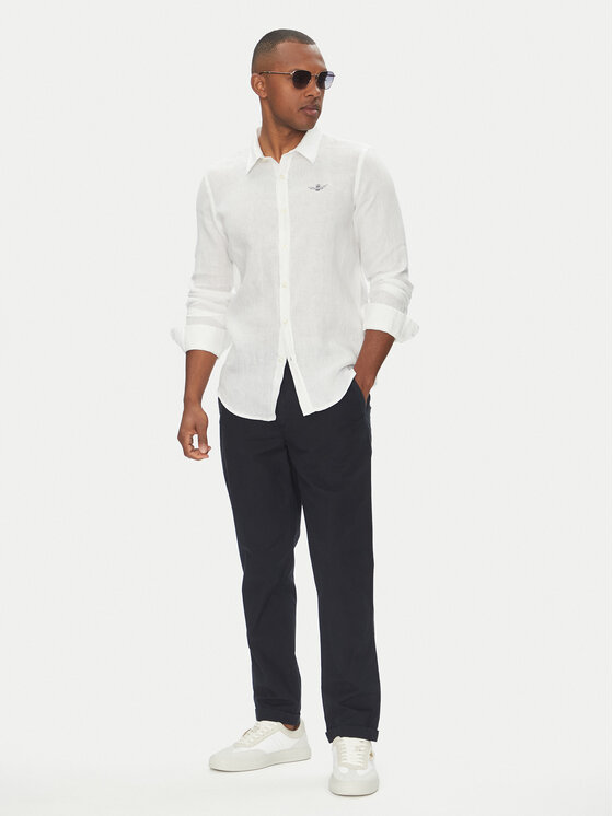 Aeronautica Militare Aeronautica Militare Chinos kelnes 251PA1654CT3505 Tamsiai mėlyna Regular Fit