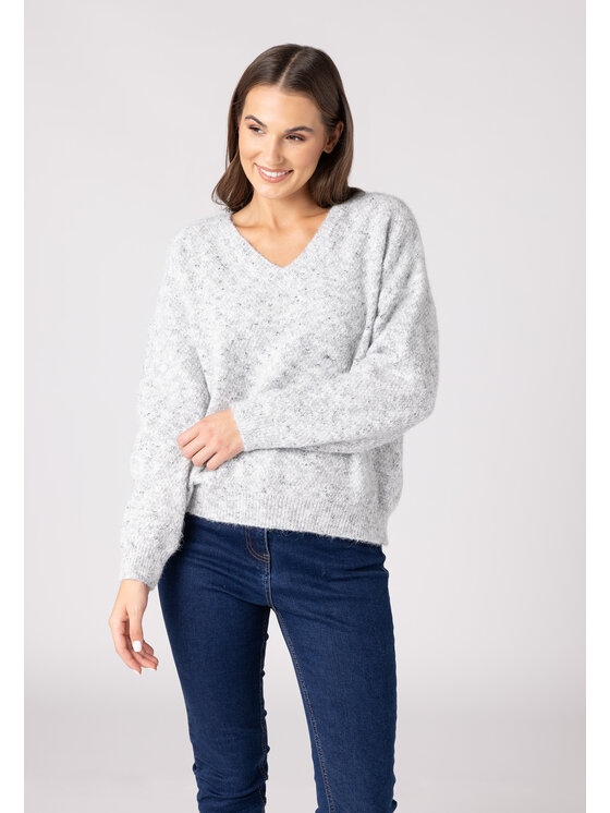 Sweter QUIOSQUE, Rozmiar 42, Szary, QUIOSQUE 6VD001230
