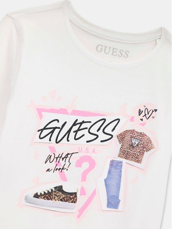 Guess Kids Guess Kids Tank top 183021 Biały Classic Fit