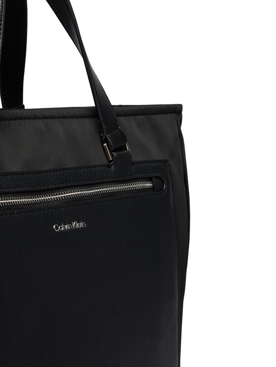 Calvin Klein Calvin Klein Τσάντα Ssnl Raised Logo Tote LV04D3502G Μαύρο